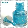 blue nail polish