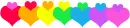 colorful hearts