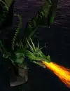 Dragon blowing fire