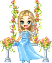 cute doll swinging