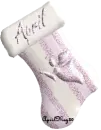 pink angel stocking april