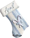 blue candy cane stocking april