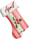 red holly stocking april