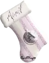 pink ornament stocking april