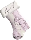 pink santa stocking april