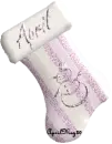 pink snowman stocking april