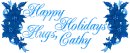 Happy Holidays Hugs, Cathy