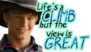 life's a climb but the view is great glitter