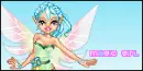 "Magic Girl" Pretty Fairy with blinking text!