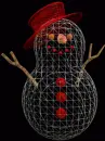 wire frame snowman