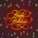 happy holidays text