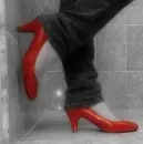 red shoes