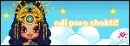 Devi, the Goddess, with text