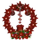 Christmas wreath.