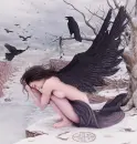 Snowing with the birds