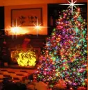 christmas tree fireplace