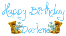 Happy Birthday  Darlene