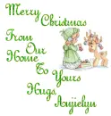 Merry Christmas From Our Home To Yours Hugs, Anjielyn