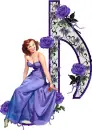 Woman on musical note