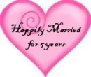 happily married for 5 years