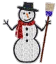 flashing sparkle snowman