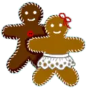 gingerbread man and woman