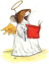 cute mouse singing christmas carols