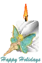 fairy candle happy holidays