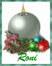roni christmas candle