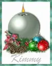 kimmy candle with baubles