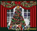 connie christmas tree with presents
