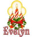 Christmas Candles: Evelyn