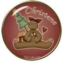 Gingerbread Button -Christene-