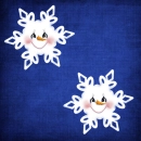 Smiley snow flake 1.