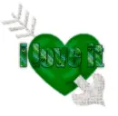 i love it Heart GREEN