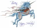 christmas unicorn bren