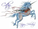 christmas unicorn cathy