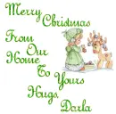 Merry Christmas From Our Home To Yours Hugs, Darla