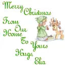 Merry Christmas From Our Home To Yours Hugs, Elia