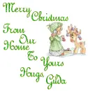 Merry Christmas From Our Home To Yours Hugs, Gilda