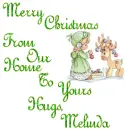 Merry Christmas From Our Home To Yours Hugs, Melinda