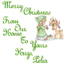 Merry Christmas From Our Home To Yours Hugs, Pelia