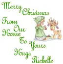 Merry Christmas From Our Home To Yours Hugs, Richelle