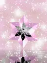 pink spinning snowflake