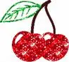 glitter cherries