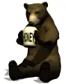 Bear with honey