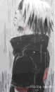 sasuke in the rain
