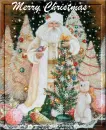white vicgorian santa