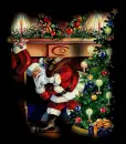 santa chimney christmas tree