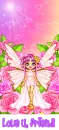 "Love u, Friend!" pink fairy asnd roses
